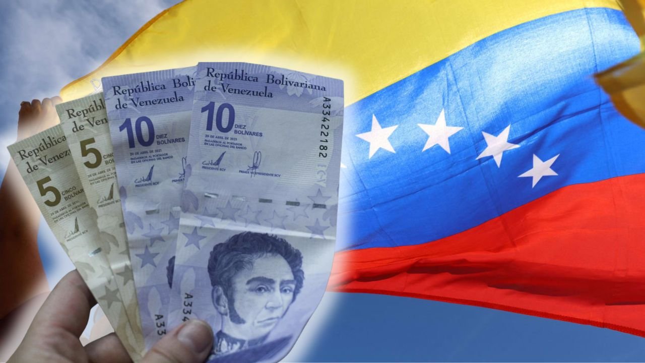 Venezuela Currency and Flag